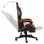 VidaXL Chaise de Gaming avec Repose-Pieds Cuir Synthétique Noir/Orange