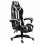 VidaXL Silla Gaming con Reposapiés Cuero Sintético Negro/Blanco