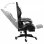 VidaXL Silla Gaming con Reposapiés Cuero Sintético Negro/Blanco