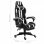 VidaXL Silla Gaming con Reposapiés Cuero Sintético Negro/Blanco