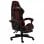 vidaXL Sedia da Gaming con Poggiapiedi in Pelle Sintetica Nero/Rosso Rosso