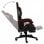 vidaXL Sedia da Gaming con Poggiapiedi in Pelle Sintetica Nero/Rosso Rosso