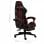 vidaXL Sedia da Gaming con Poggiapiedi in Pelle Sintetica Nero/Rosso Rosso