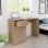 Bureau VidaXL avec tiroir et armoire chêne 100x40x73cm