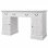 VidaXL Bureau double caisson blanc 140x48x80cm