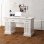VidaXL Bureau double caisson blanc 140x48x80cm