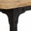 VidaXL Bureau et tabouret pliants en bois de manguier massif 115x50x76cm