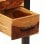 VidaXL Escritorio con 2 Cajones Madera Maciza de Sheesham