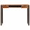 VidaXL Bureau en bois de Sesham massif et acier 110x55x78cm