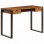 VidaXL Bureau en bois de Sesham massif et acier 110x55x78cm