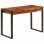 VidaXL Bureau en bois de Sesham massif et acier 110x55x78cm