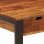 VidaXL Bureau en bois de Sesham massif et acier 110x55x78cm