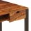 VidaXL Bureau en bois de Sesham massif et acier 110x55x78cm