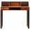 VidaXL Bureau en bois de Sesham massif et acier 110x50x94cm