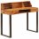 VidaXL Bureau en bois de Sesham massif et acier 110x50x94cm