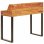 VidaXL Bureau en bois de Sesham massif et acier 110x50x94cm