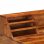 VidaXL Bureau en bois de Sesham massif et acier 110x50x94cm
