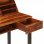 VidaXL Bureau en bois de Sesham massif et acier 110x50x94cm