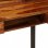 VidaXL Bureau en bois de Sesham massif et acier 110x50x94cm