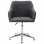 VidaXL Silla de Oficina Giratoria Tela Gris Oscuro