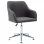 VidaXL Silla de Oficina Giratoria Tela Gris Oscuro