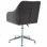 VidaXL Silla de Oficina Giratoria Tela Gris Oscuro