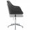 VidaXL Silla de Oficina Giratoria Tela Gris Oscuro