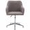 VidaXL Silla de Oficina Giratoria Tela Gris Topo