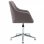 VidaXL Silla de Oficina Giratoria Tela Gris Topo