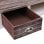 VidaXL Secretária de Madeira 110x45x76cm Castanha