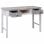 Scrivania in legno VidaXL 110x45x76 cm Grigia