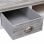Scrivania in legno VidaXL 110x45x76 cm Grigia