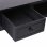 Scrivania in legno VidaXL 110x45x76 cm Nera