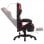 Sedia da gaming VidaXL con poggiapiedi in pelle sintetica rossa/nera