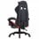 Sedia da gaming VidaXL con poggiapiedi in pelle sintetica rossa/nera