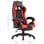 Sedia da gaming VidaXL con poggiapiedi in pelle sintetica rossa/nera