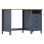 VidaXL Escritorio Hill Range 3 Cajones Madera Pino 120x50x74cm Gris