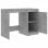 VidaXL Bureau en aggloméré 140x50x76 cm Gris béton