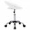 VidaXL Chaise de Travail à Roulettes Cuir Synthétique Blanc
