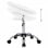 VidaXL Chaise de Travail à Roulettes Cuir Synthétique Blanc
