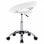 VidaXL Chaise de Travail à Roulettes Cuir Synthétique Blanc