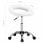 VidaXL Chaise de Travail à Roulettes Cuir Synthétique Blanc