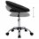 VidaXL Chaise de Travail à Roulettes Cuir Synthétique Noir
