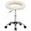 VidaXL Chaise de Travail à Roulettes Cuir Synthétique Crème