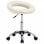 VidaXL Chaise de Travail à Roulettes Cuir Synthétique Crème