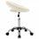 VidaXL Chaise de Travail à Roulettes Cuir Synthétique Crème