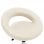 VidaXL Chaise de Travail à Roulettes Cuir Synthétique Crème