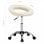 VidaXL Chaise de Travail à Roulettes Cuir Synthétique Crème