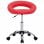 VidaXL Silla de Trabajo con Ruedas Cuero Sintético Rojo