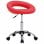 VidaXL Silla de Trabajo con Ruedas Cuero Sintético Rojo